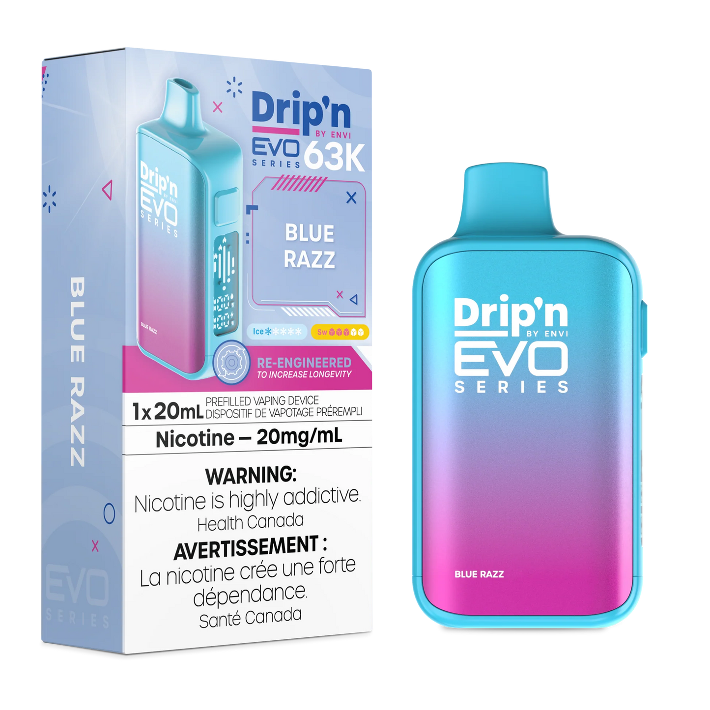 Dripn 63k blue razz (provincial tax)