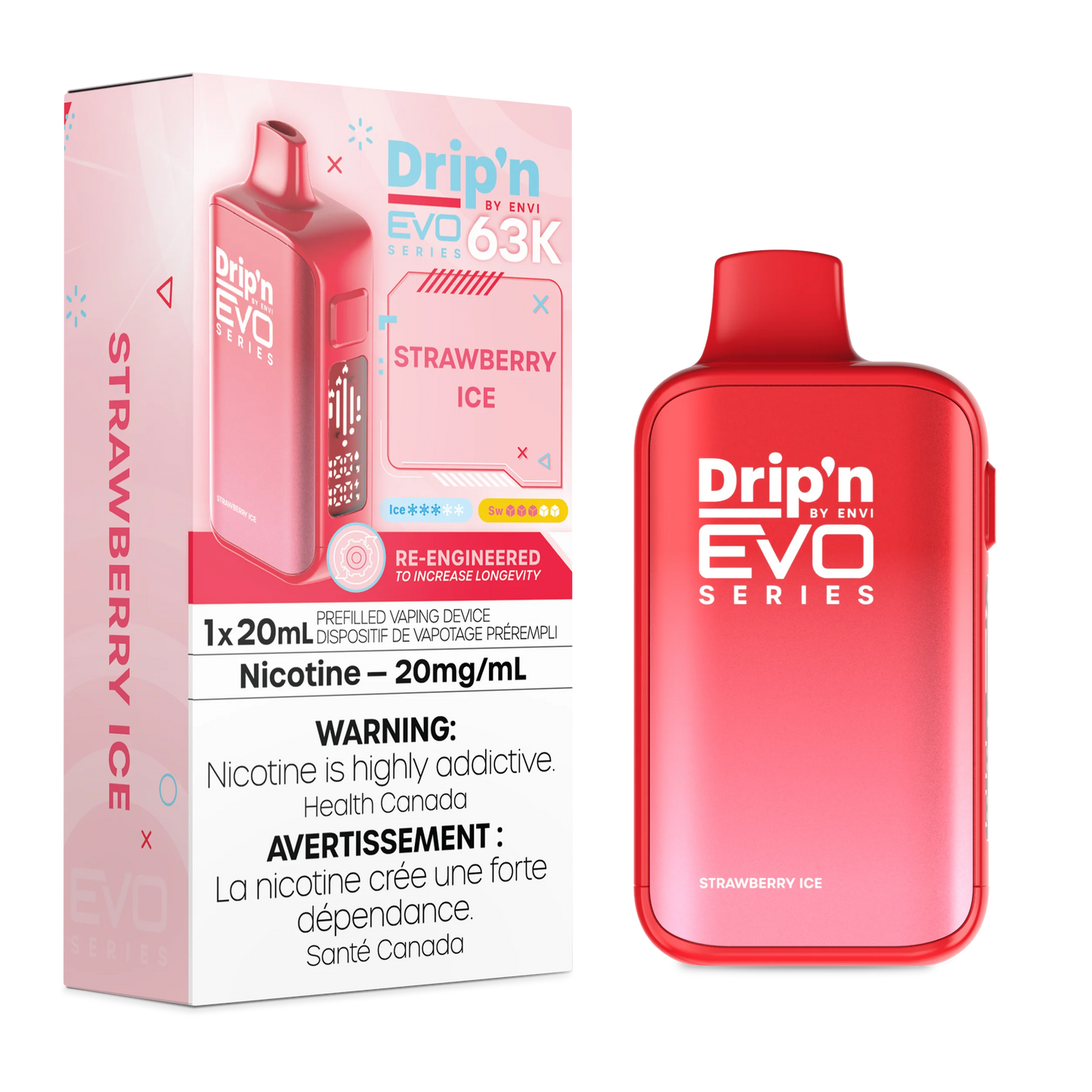 Dripn 63k Strawberry ice (provincial tax)