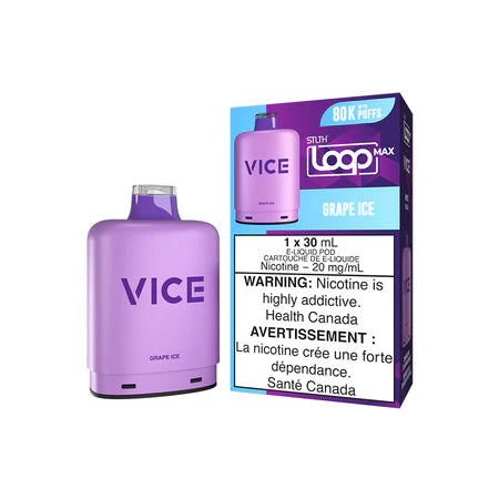 Stlth loop max x Vice 80k Grape Ice (provincial tax)