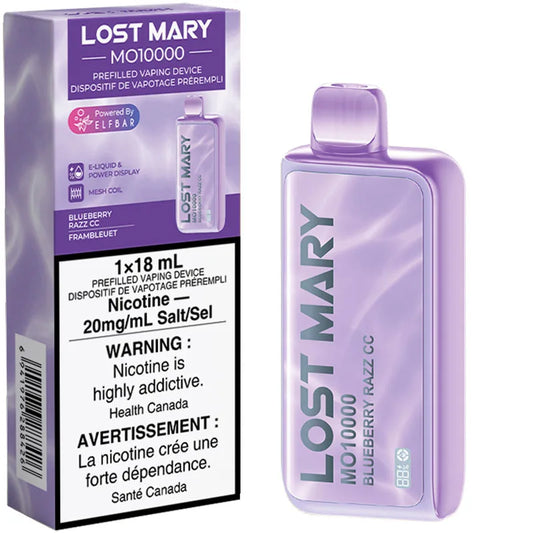 Lost Mary 10000 Blueberry Razz CC