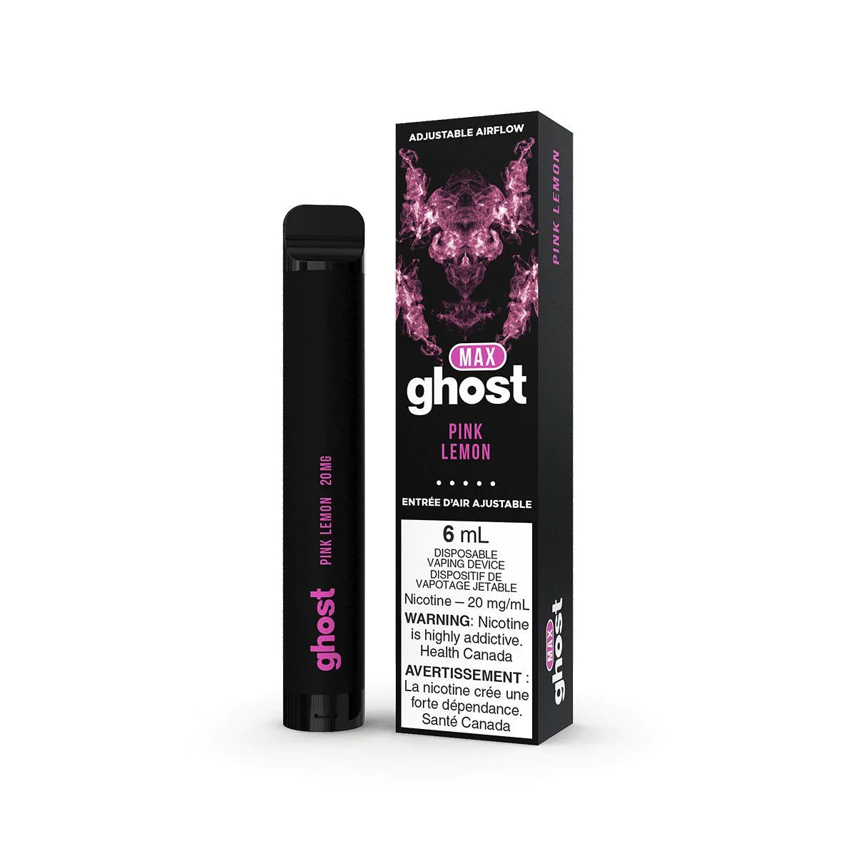 Max Ghost Pink Lemon 6 mL 20 mg