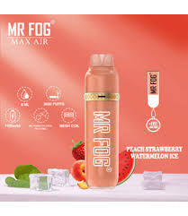 Mr Fog Max Air 2500 Peach Strawberry Watermelon Ice