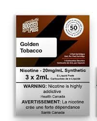 Boosted Pods 20mg (3x2ml) Synthetic 50 Golden Tobacco