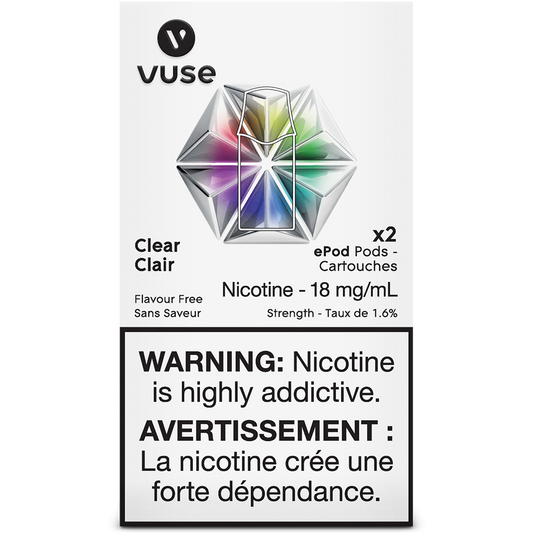 Vuse ePod Clear (flavourless) Pods *