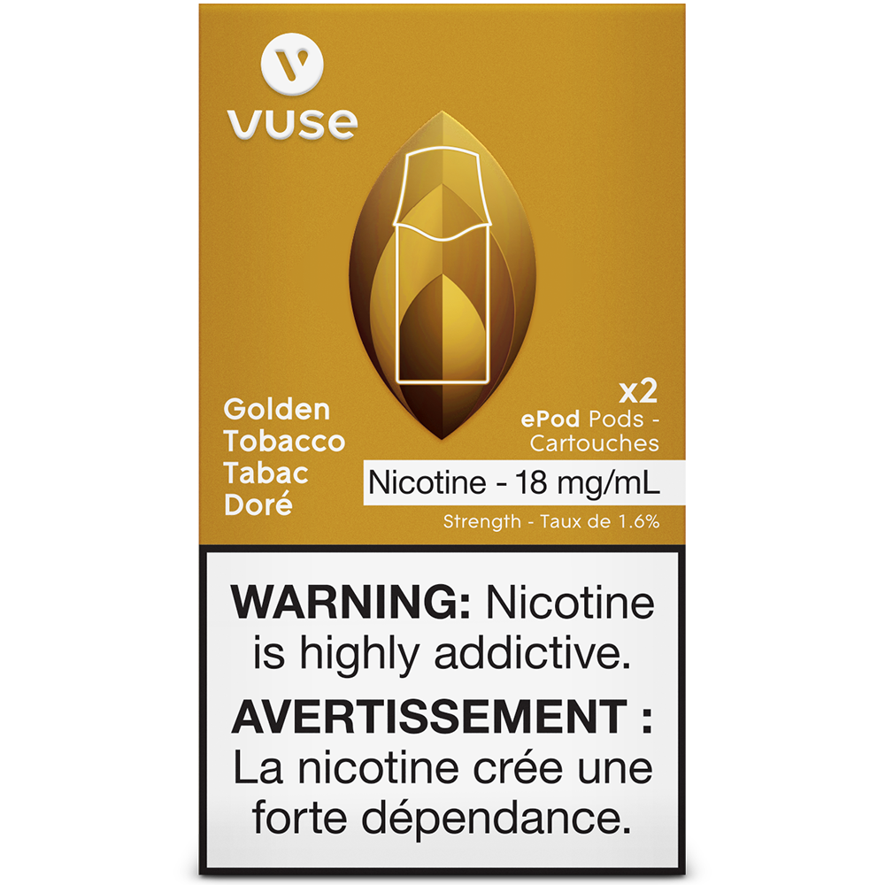 Vuse ePod Golden Tobacco Pods (2x)