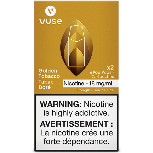 Vuse ePod Golden Tobacco Pods (2x)
